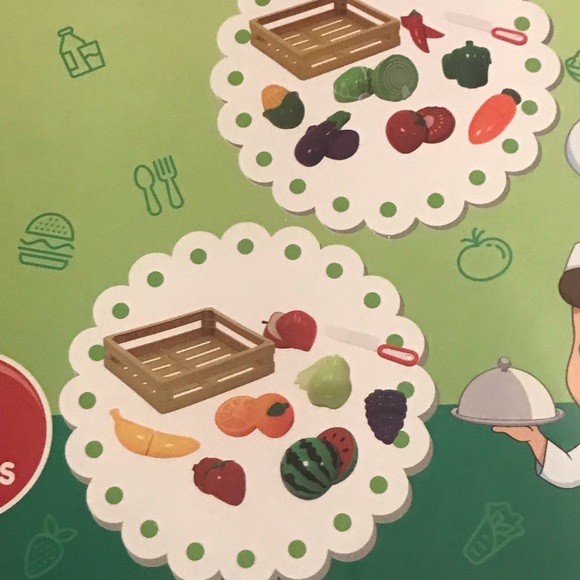 Relist Gourmet Play Garden Fresh Fruit Food Toy With Crate Playset 9 Pieces New - Picture 11 of 12